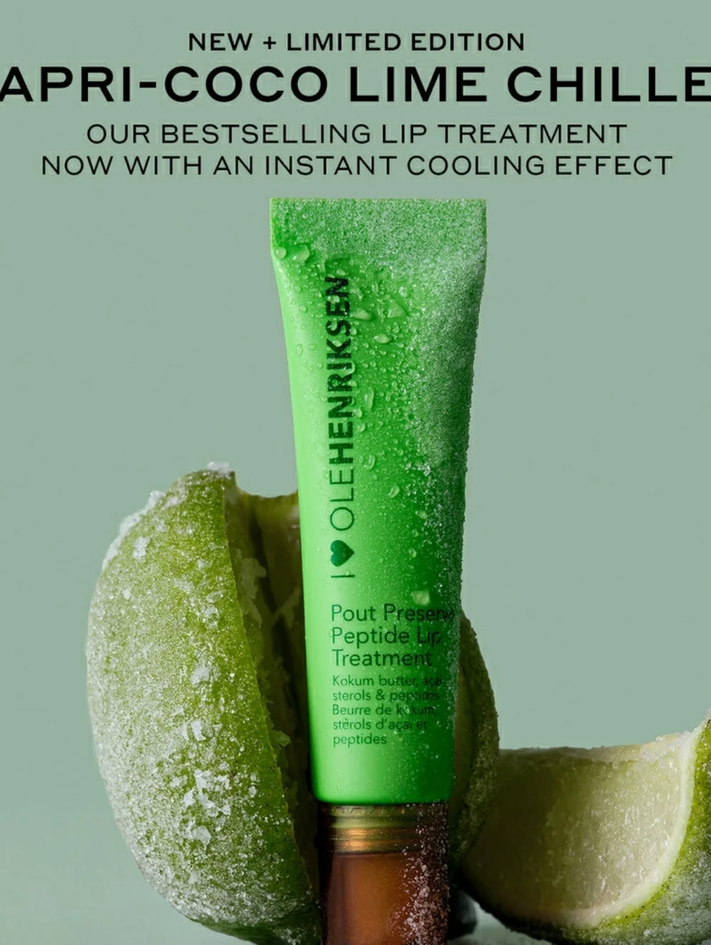 🥥Lip Need🥥BNIB OLE HENRIKSEN CAPRI COCO-LIME Pout Preserve Chillers Lip Balm!!